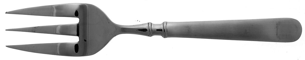 Oxford (Stainless) Medium Solid Cold Meat Serving Fork by Cuisinart Flatware-1