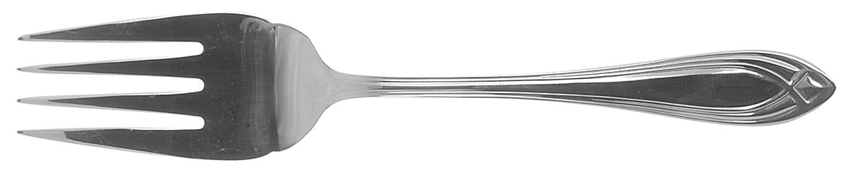 Arcadia (Stainless) Medium Solid Cold Meat Serving Fork by Cuisinart Flatware-1