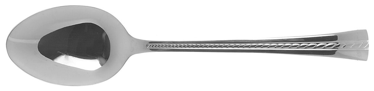 Newport Twine (Stainless) Place/Oval Soup Spoon by Cuisinart Flatware-1