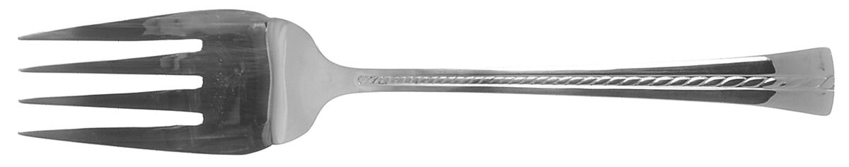 Newport Twine (Stainless) Medium Solid Cold Meat Serving Fork by Cuisinart Flatware-1