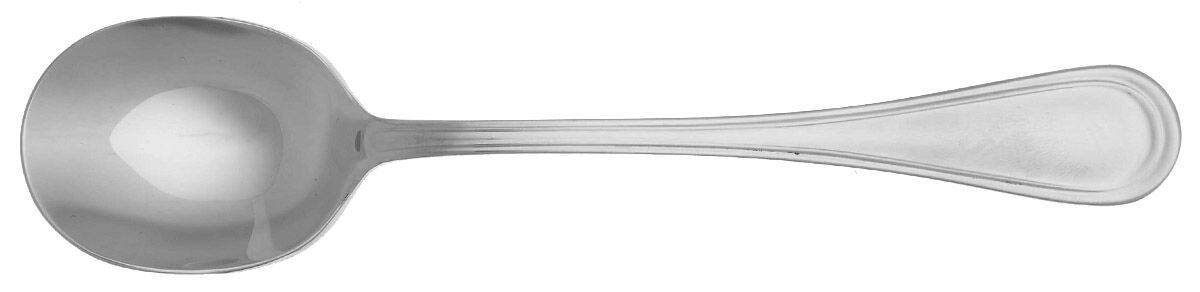 Oxford (Stainless) Round Bowl Soup Spoon (Cream Soup) HC by Calderoni Flatware-1