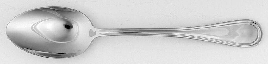 Oxford (Stainless) Solid Serving Spoon by Calderoni Flatware-1