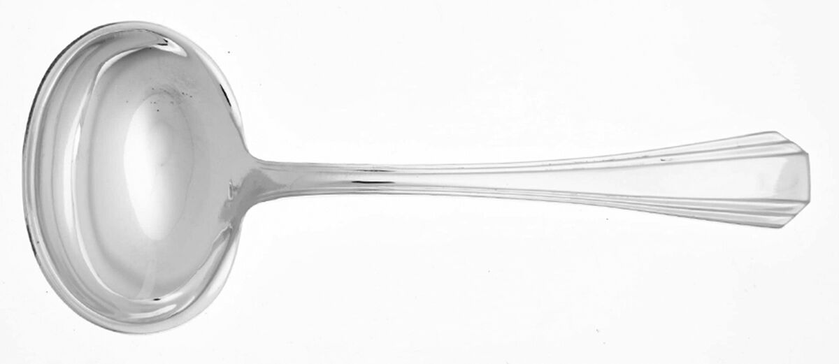 Palme (SILVERPLATE) Solid Gravy Ladle by Christofle France-1