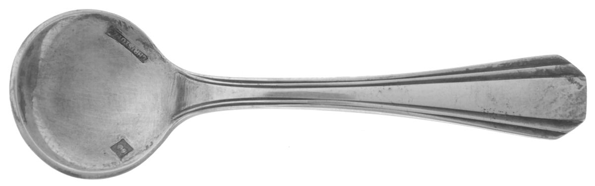 Palme (SILVERPLATE) Individual Salt Spoon by Christofle France-1