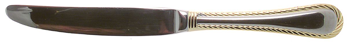 Carlyle (Stainless, Gold Accent) Modern Solid Knife by Cambridge Silver-1