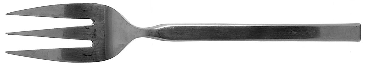 Suttan (Stainless, Satin, 18-8) Medium Solid Cold Meat Serving Fork by Cambridge Silver-1