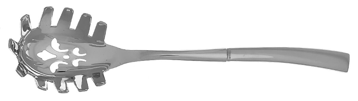 Silhouette Bright (Stainless) Pasta Server with Stainless Bowl HC by Jean Couzon-1