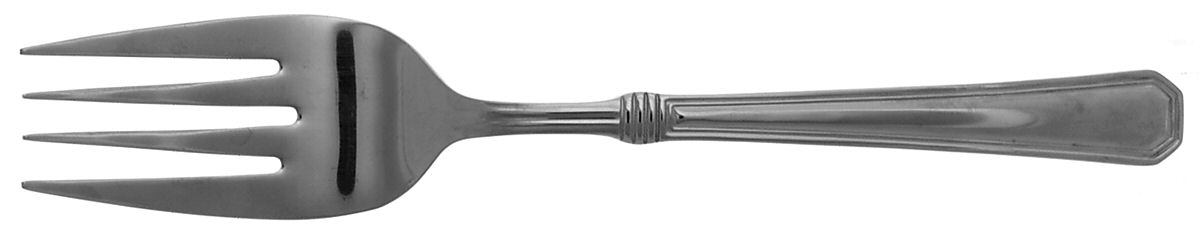 Exeter (Stainless) Medium Solid Cold Meat Serving Fork by Cuisinart Flatware-1