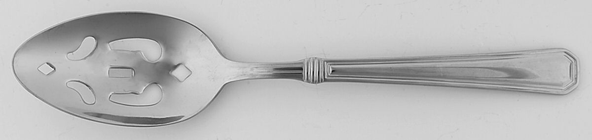 Exeter (Stainless) Pierced Tablespoon (Serving Spoon) by Cuisinart Flatware-1