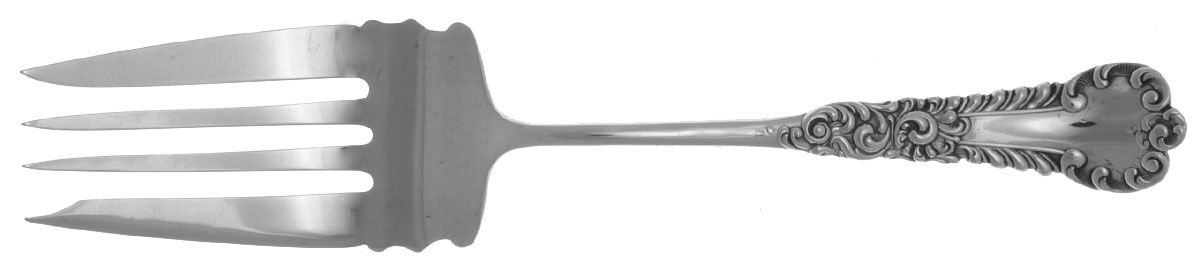 Eton (Sterling) Small Solid Cold Meat Serving Fork by Campbell Metcalf-1