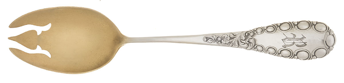 Stuart (Sterling) Monogram Ice Cream Fork by Campbell Metcalf-1