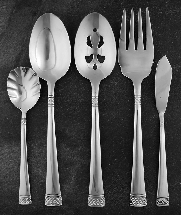 Crescent (Stainless) 5 Piece Hostess Set by Cuisinart Flatware-1