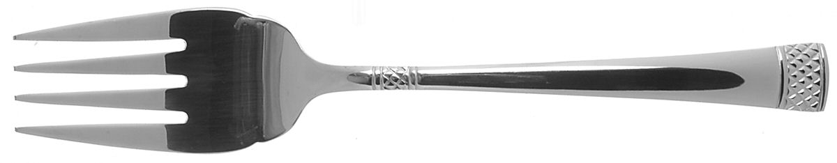 Crescent (Stainless) Medium Solid Cold Meat Serving Fork by Cuisinart Flatware-1