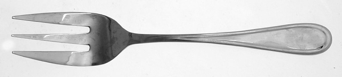Country Buffet (Stainless) Medium Solid Cold Meat Serving Fork by Cambridge Silver-1