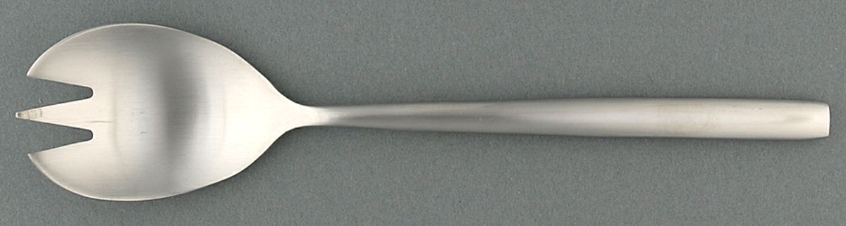 Applaud (Stainless, Satin) Medium Solid Cold Meat Serving Fork by Cambridge Silver-1