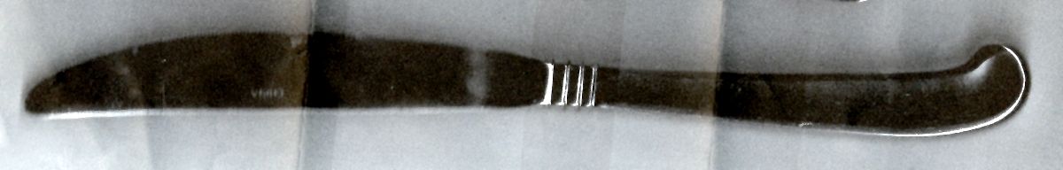 Aurora (Stainless) Modern Hollow Pistol Knife by Cambridge Silver-1