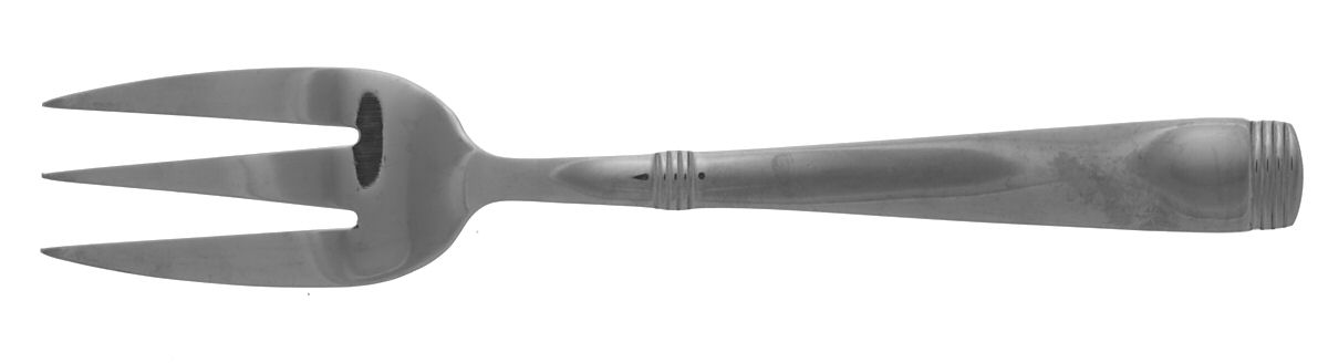 Metro-Glossy(Stainless) Medium Solid Cold Meat Serving Fork by Cambridge Silver-1