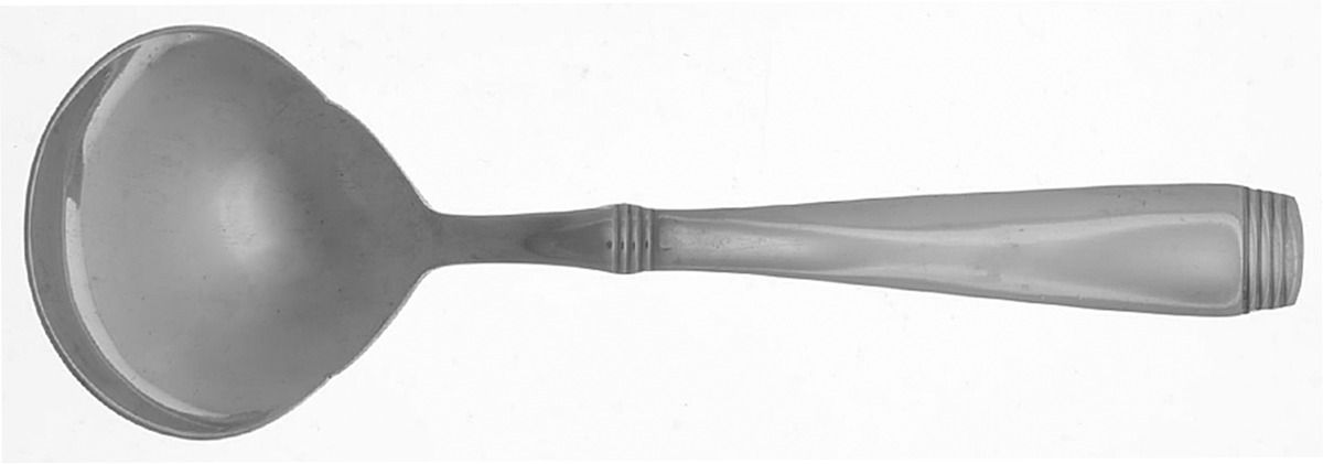 Metro-Glossy(Stainless) Solid Gravy Ladle by Cambridge Silver-1