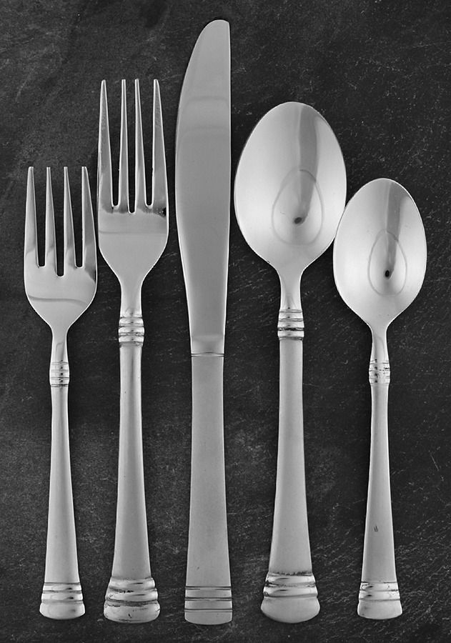 Codie (Stainless, Frosted) 5 Piece Place Setting by Cambridge Silver-1