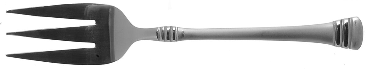 Codie (Stainless, Frosted) Medium Solid Cold Meat Serving Fork by Cambridge Silver-1