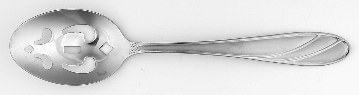 Medina (Stainless) Pierced Tablespoon (Serving Spoon) by Cambridge Silver-1