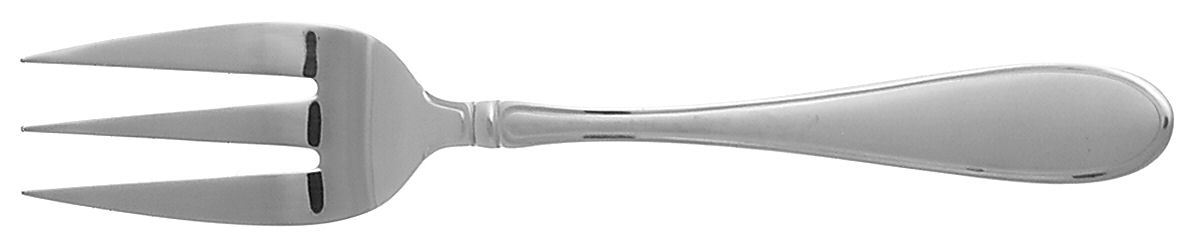 Cherish (Stainless, No Ridged Back) Medium Solid Cold Meat Serving Fork by Cambridge Silver-1