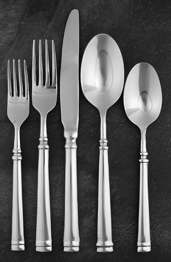 Meridian (Stainless, Flat Tip) 5 Piece Place Setting by Cambridge Silver-1