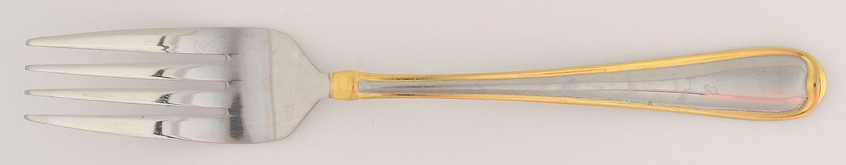 Allure (Stainless, Gold Accent) Individual Salad Fork by Cambridge Silver-1