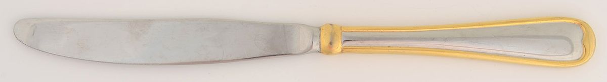 Allure (Stainless, Gold Accent) Modern Solid Knife by Cambridge Silver-1