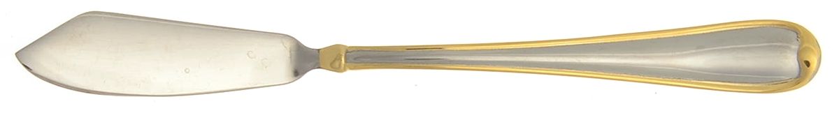 Allure (Stainless, Gold Accent) Flat Handle Master Butter Knife by Cambridge Silver-1