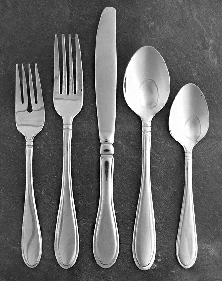 Evanston (Stainless, Outlined Ridge Back) 5 Piece Place Setting by Cambridge Silver-1