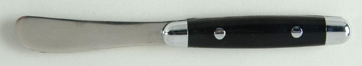 Jubilee-Black (Stainless, Plastic) Butter Spreader Hollow Hdl-Paddle/Stainless Blade by Cambridge Silver-1
