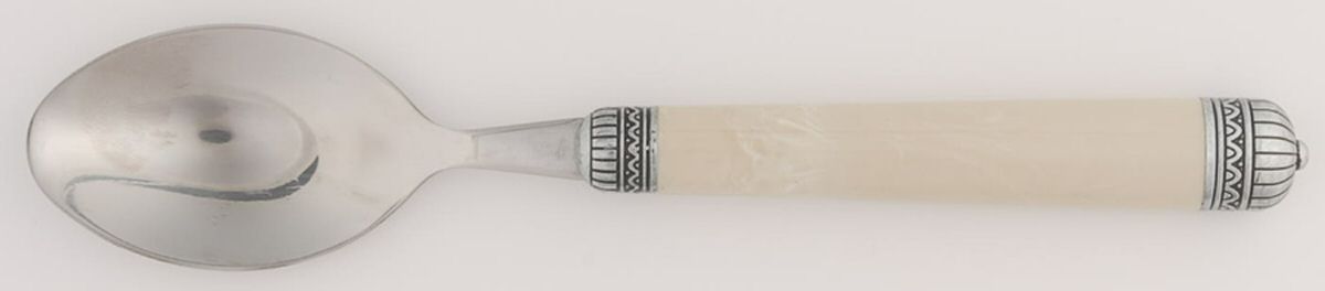 Cabaret-Creme (Stainless, Plastic) Place/Oval Soup Spoon by Cambridge Silver-1