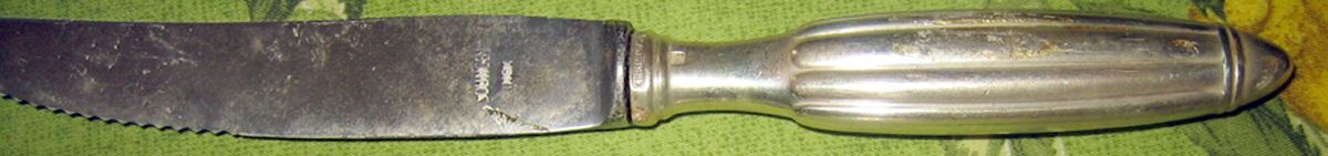 CTF49 (Silverplate) Modern Hollow Knife by Christofle France-1