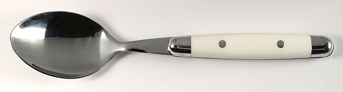 Jubilee-White (Stainless, Plastic) Place/Oval Soup Spoon by Cambridge Silver-1
