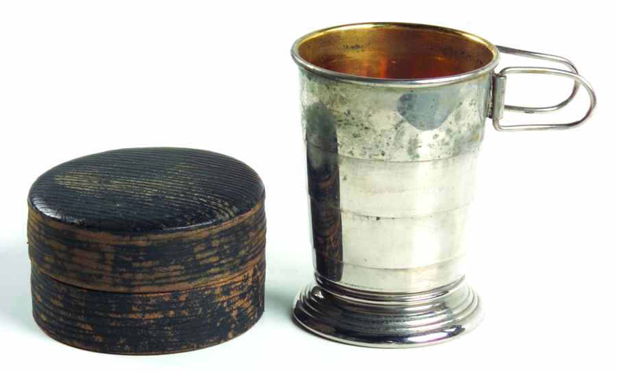 Silverplate Hollowware Travel Cup with Case by C. F. Rumpp & Sons-1