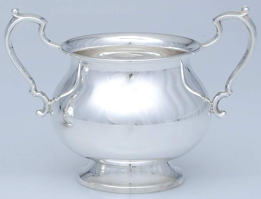 9456 (Sterling, Hollowware) Mini Open Sugar Bowl by Cartier-1