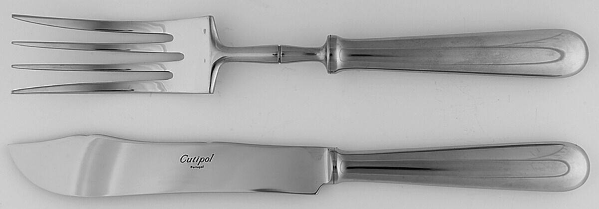 Baguette (Stainless) 2 Piece Large Solid Fish Serving Set by Cutipol-1