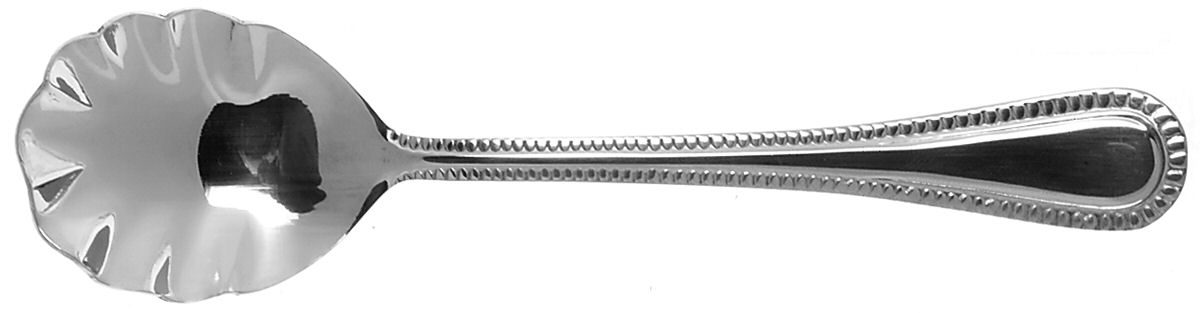 Tuscan Bead (Stainless) Sugar Shell Spoon by Cuisinart Flatware-1