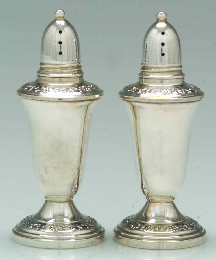 Sterling Hollowware Weighted Salt and Pepper Set by Crown Silver Inc-1