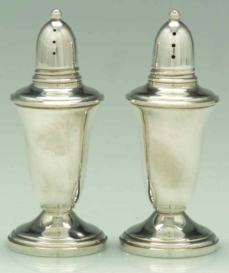 Sterling Hollowware Weighted Salt and Pepper Set by Crown Silver Inc-1