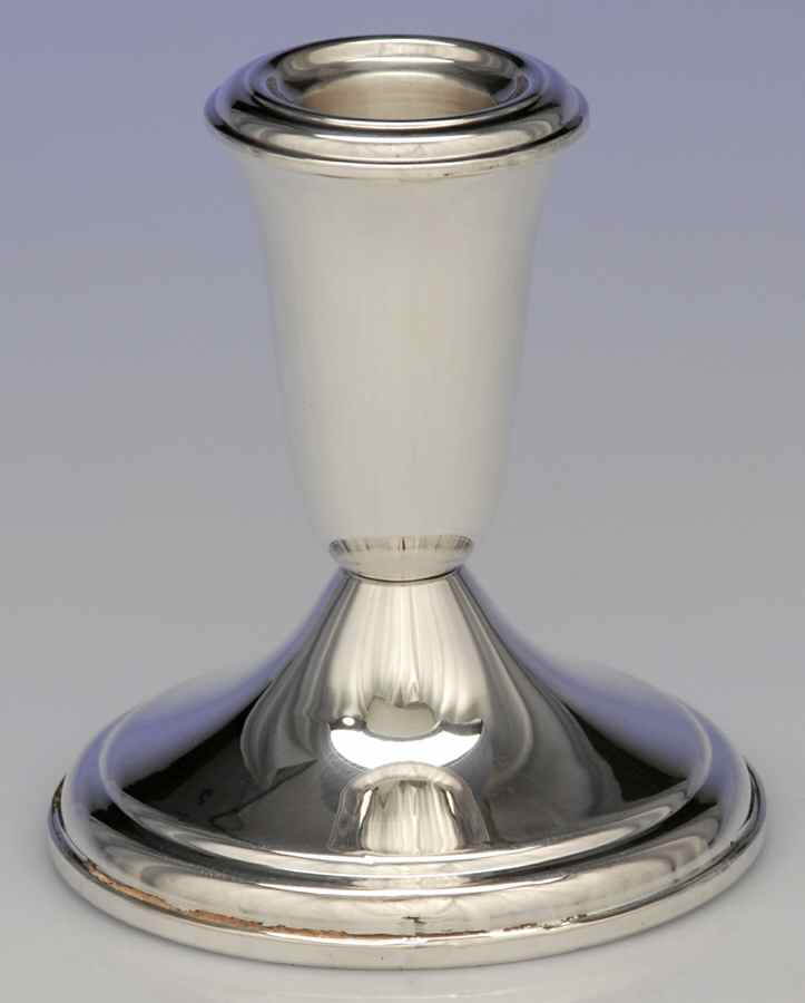 Sterling Hollowware Weighted Console Candleholder by Crown Silver Inc-1