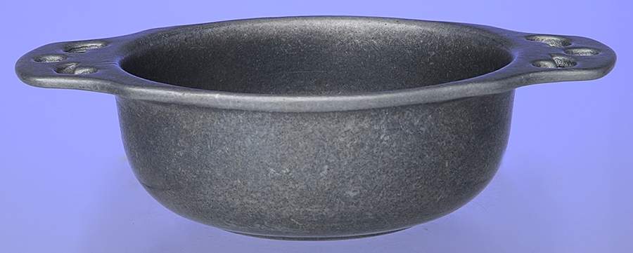 Pewter Hollowware Double Handled Porringer by Carson Castings-1