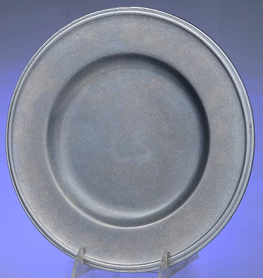 Pewter Hollowware Dinner Plate by Carson Castings-1