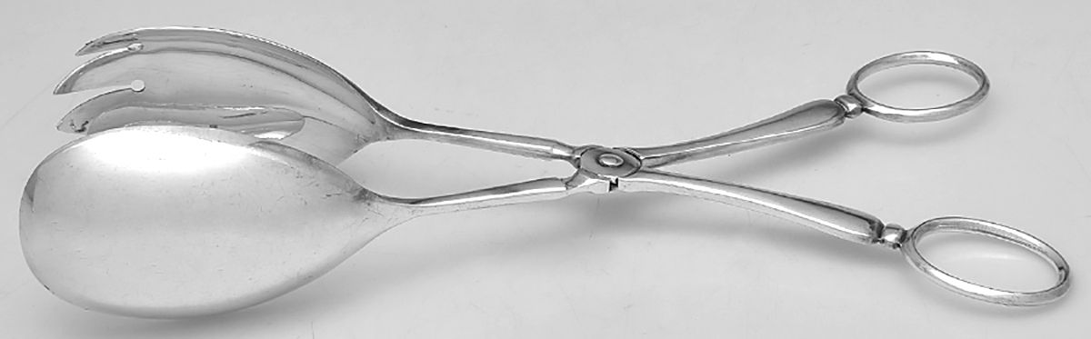 CBR8 (Silverplate) 1-Piece Salad Tongs by Cooper Bros & Sons-1