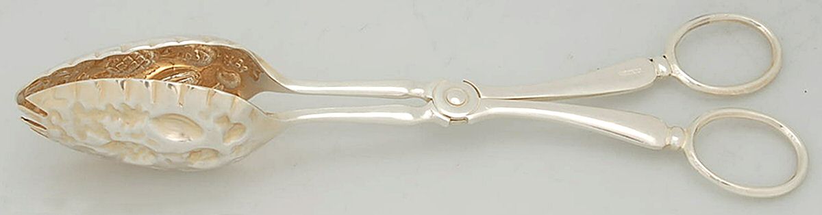 CBR8 (Silverplate) 1-Piece Salad Tongs by Cooper Bros & Sons-1