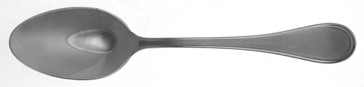 Albi-Calissa (Stainless, Frosted) Oval Place Soup Spoon by Christofle France-1