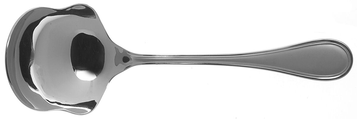 Albi-Calissa (Stainless, Frosted) Boiled Potato Ladle, Solid Piece by Christofle France-1