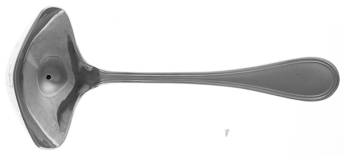 Albi-Calissa (Stainless, Frosted) Solid Gravy Ladle by Christofle France-1