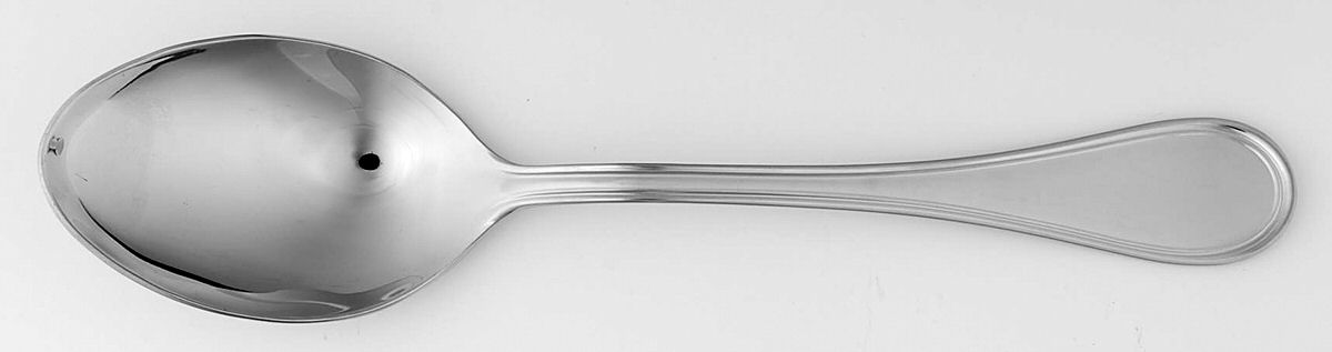 Albi-Calissa (Stainless, Frosted) Solid Serving Spoon by Christofle France-1